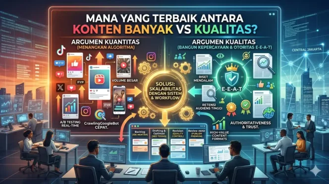 
 Mana yang Terbaik Antara Konten Banyak VS Kualitas?