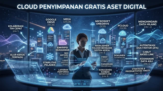 
 Strategi Cloud Penyimpanan Gratis untuk Aset Digital